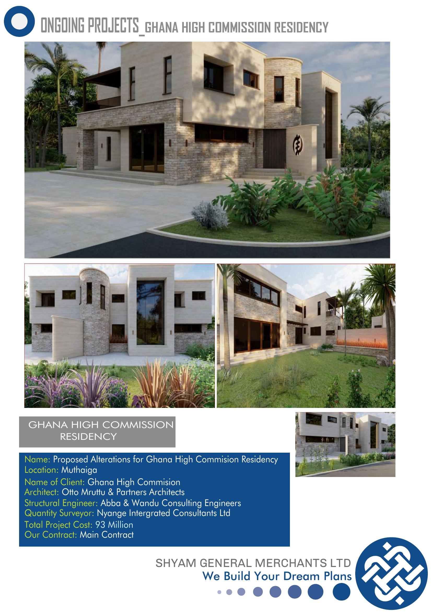 Proposed Alterations for Ghana High Commission Residency